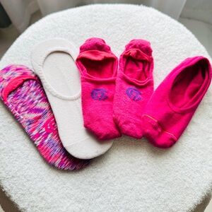 Target Women's No-Show Sock Pack - Hot Pink & White